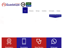 Tablet Screenshot of laboratorioguadalupe.com.br